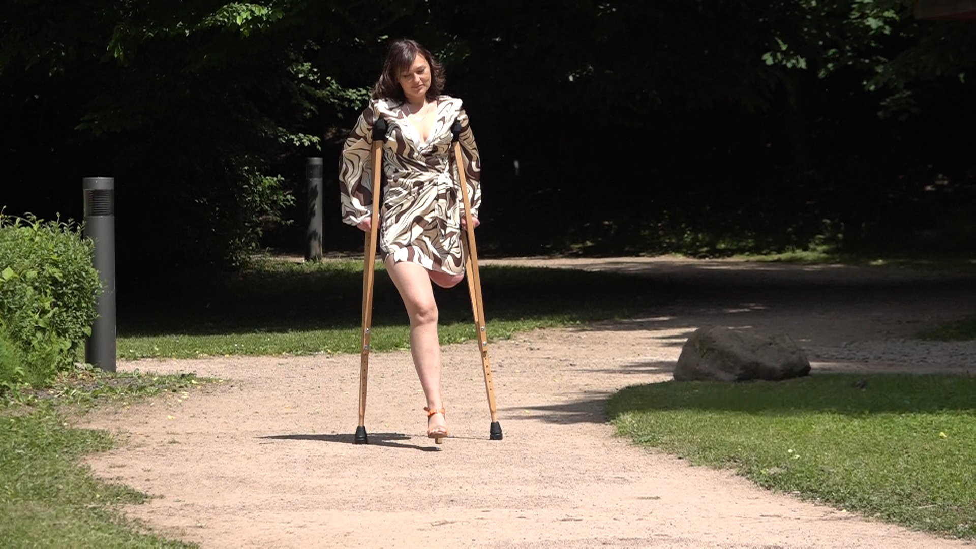 Bianca Wooden Crutches