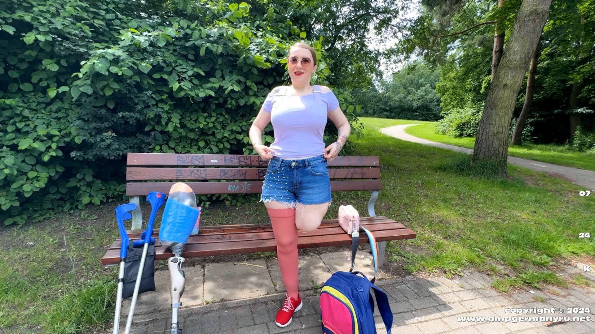 Olena Going to the park