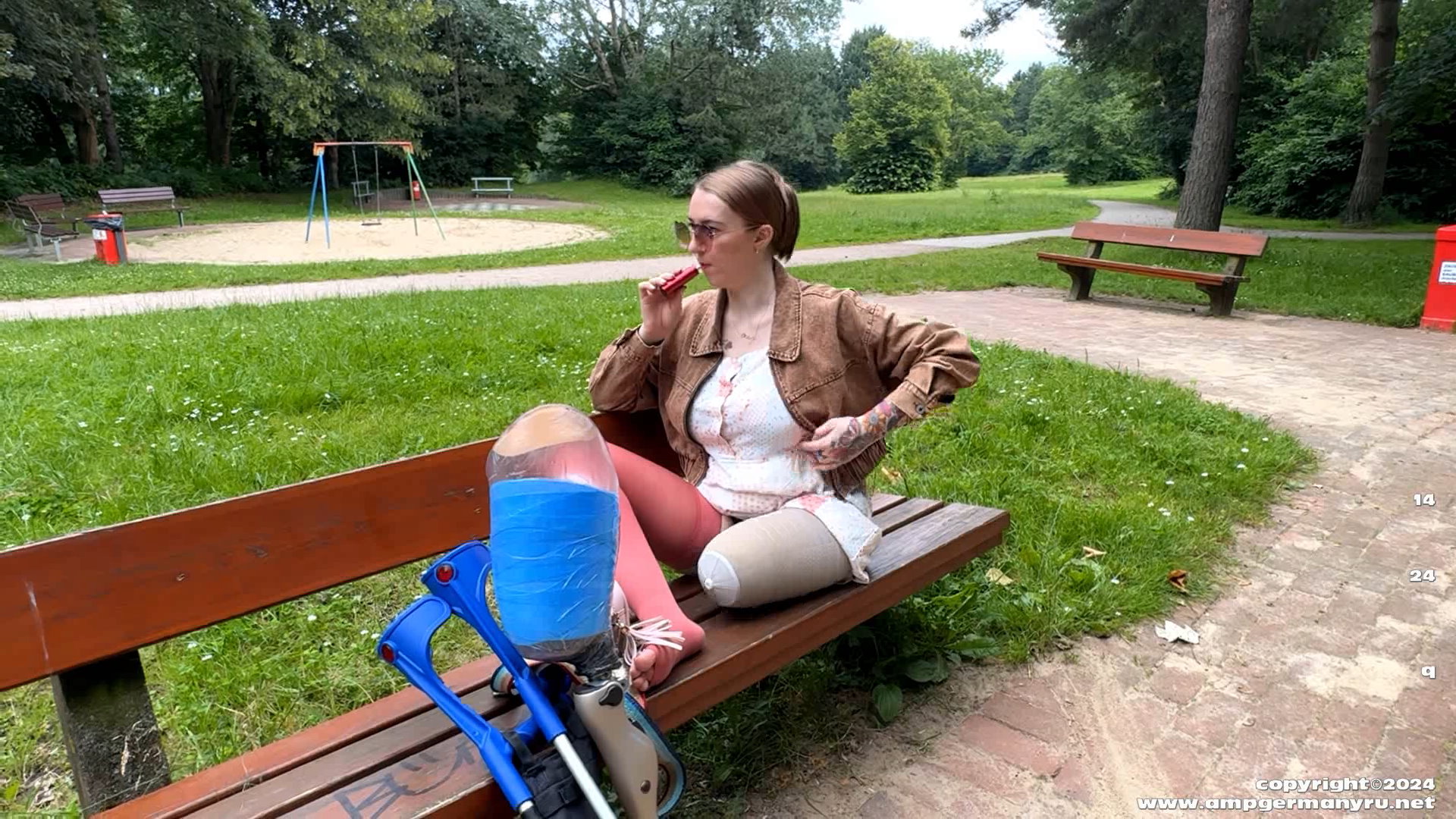 Olena My test Prosthesis and my Stump