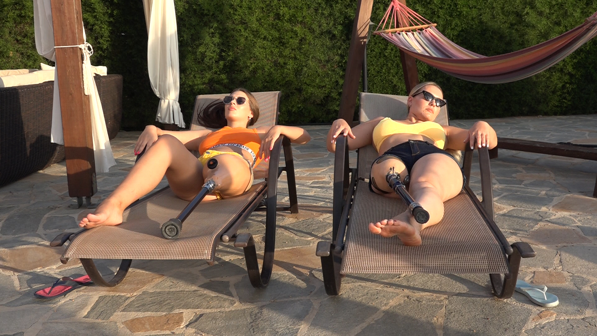 Rebekka and Jolie, Peglegs and Poolfun