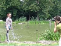 Elena - Crutching in the park (Video)